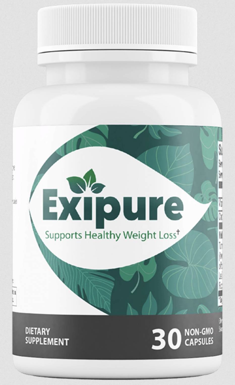 Exipure Back Label Example